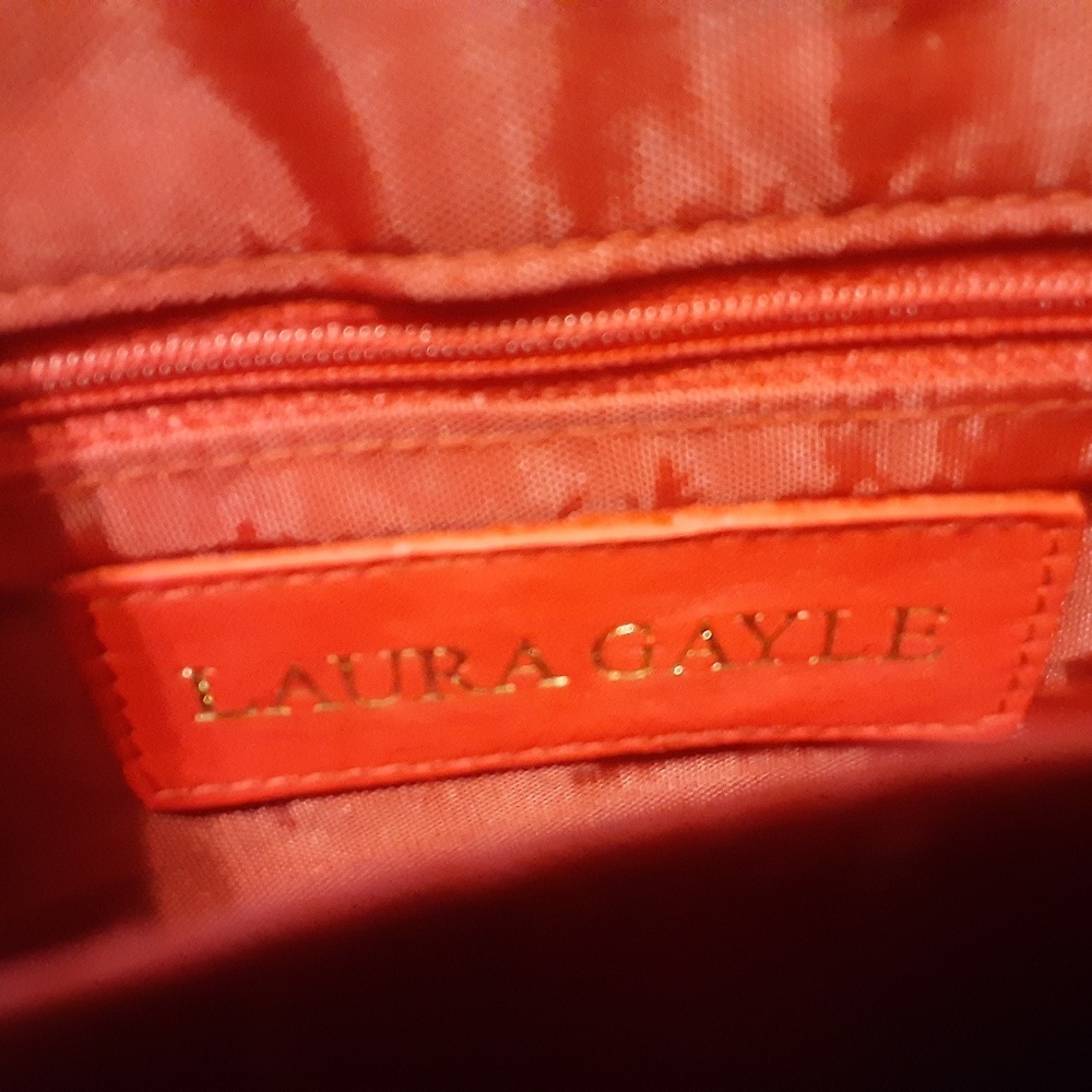 Laura Gayle Red Leather Crossbody/Shoulder Bag - Picture 6 of 8